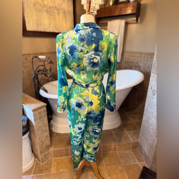 NWT ZARA FLORAL PRINT JUMPSUIT MULTICOLOURED, SIZE Small - Picture 7 of 15
